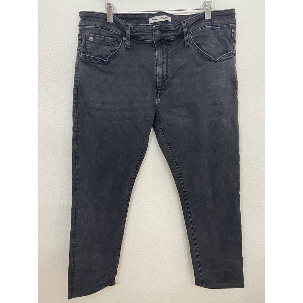 Mavi Men's Jeans Jake Slim Black Size 36x 27